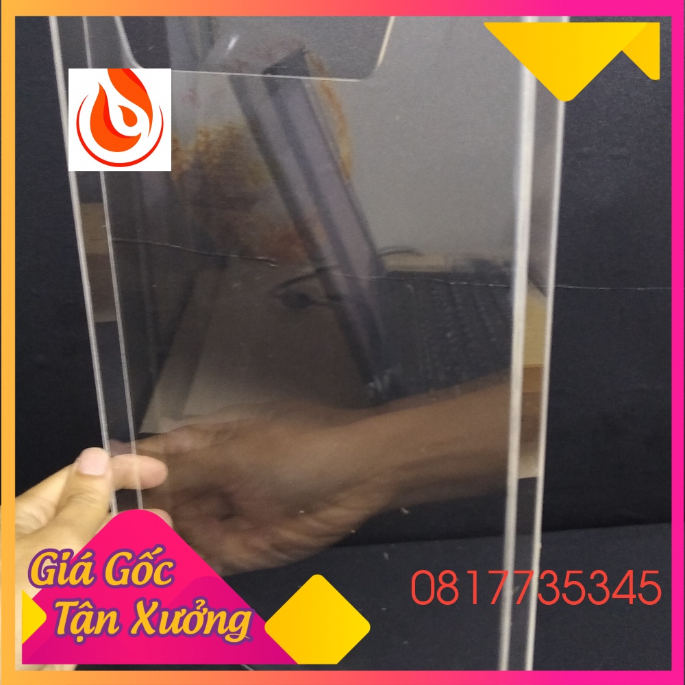Bộ 2 Kệ mica treo tường A5 mica trong
