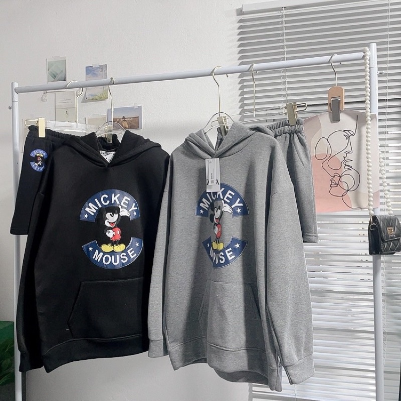Set hoodie mickey (ảnh thật) | BigBuy360 - bigbuy360.vn