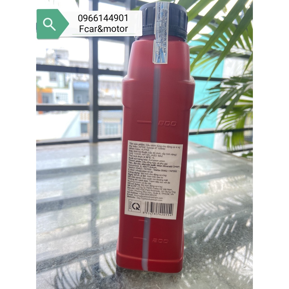 Dầu nhớt ALPINE RSL 5W30 LA Dành cho xe Tay Ga Chai-1L nhập khẩu ĐỨC