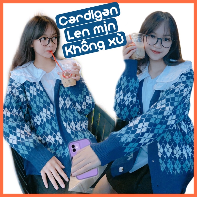 áo khoác cardigan, áo khoác len nữ mịn không xù [Ảnh thật]