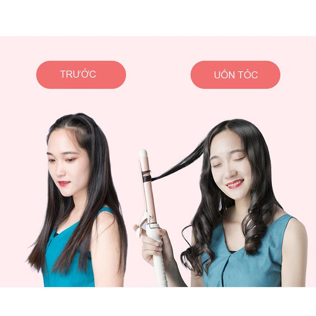 Máy uốn tóc xoăn lọn cao cấp Hàn Quốc AOFEILEI Chỉnh nhiệt chuẩn salon tóc xoay trục 360 độ bảo hành 12 tháng
