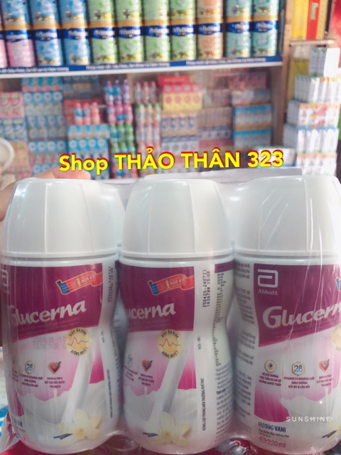 Lốc 6 chai Sữa Glucena Nước 220ml Dành Cho Người Tiểu Đường- CAM KẾT HÀNG CHÍNH HÃNG CÔNG TY 100%