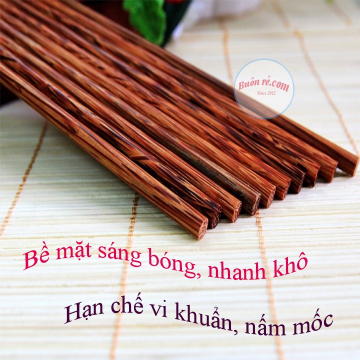 Đôi đũa gỗ dừa xào nấu an toàn, không độc hại 00834 Buôn Rẻ