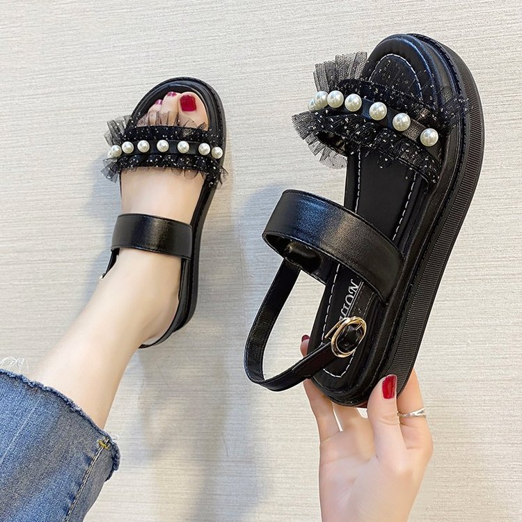 Xăng đan Nữ Hở Ngón Đế Dày Thời Trang Cá Tính