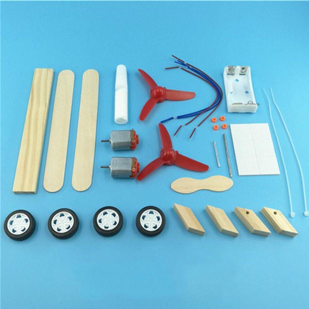 Máy Bay Điện Tử Bằng Gỗ Làm Thủ Công Thí Nghiệm Khoa Học Cho Bé