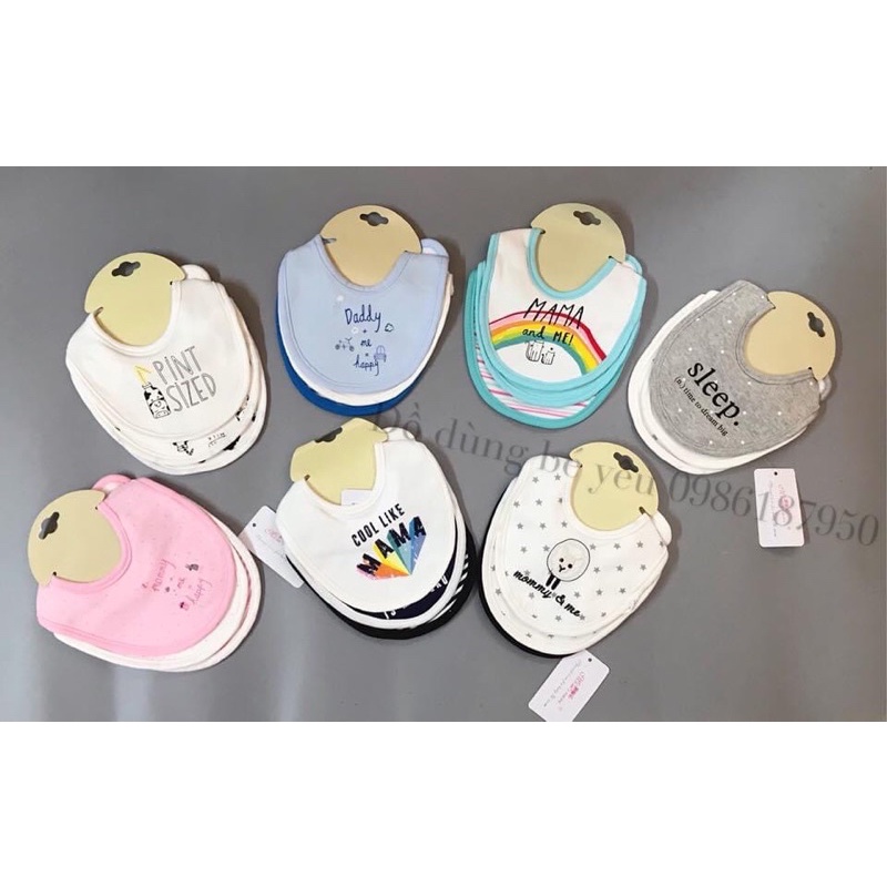 ĐƯỢC CHỌN MẪU - Set 3 Yếm Momcare 18 mẫu mới nhất