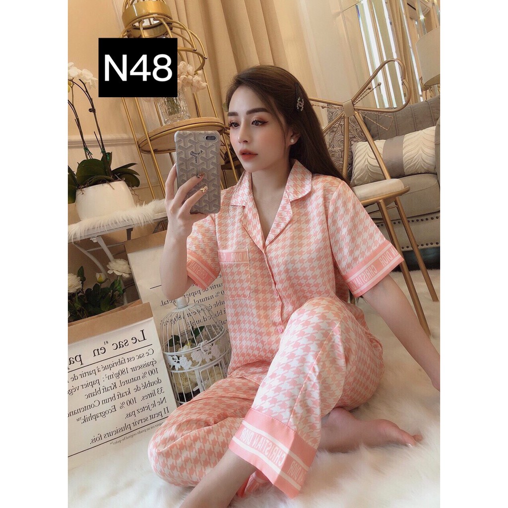 Set Đồ Bộ Pizama Nữ - Bộ Pijama Mặc Nhà HotGirl Siêu Sang Form Đẹp Chuẩn Shop - Kèm Hình Thật TN