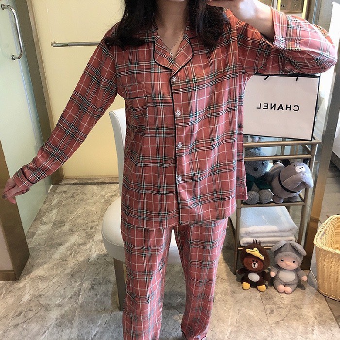 Bộ pyjama dài tay mặc thu đông cho nữ 0608BP
