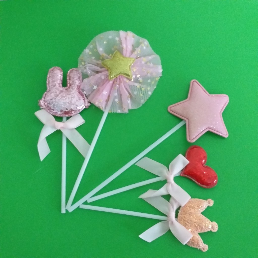 Set tai thỏ đáng yêu 5 món trang trí bánh kem,trang trí bánh sinh nhật,quà tặng dành cho các bé