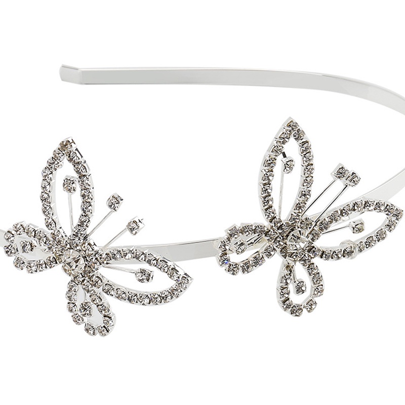 Cài Tóc Hình Bướm Đính Đá Phong Cách Cổ Điển Cho Nữ JP6