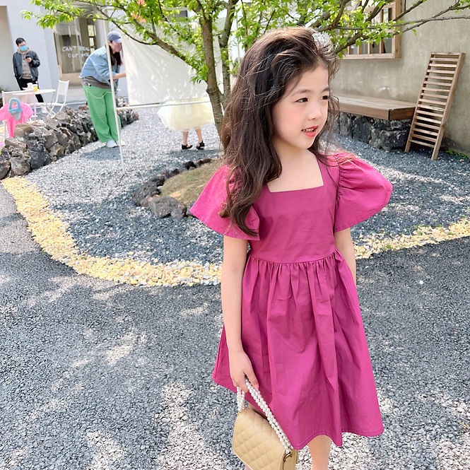 Đầm Công Chúa Mùa Hè Phong Cách Nhật Hàn Thời Trang Mùa Hè Mới Cho Bé Gái 2022