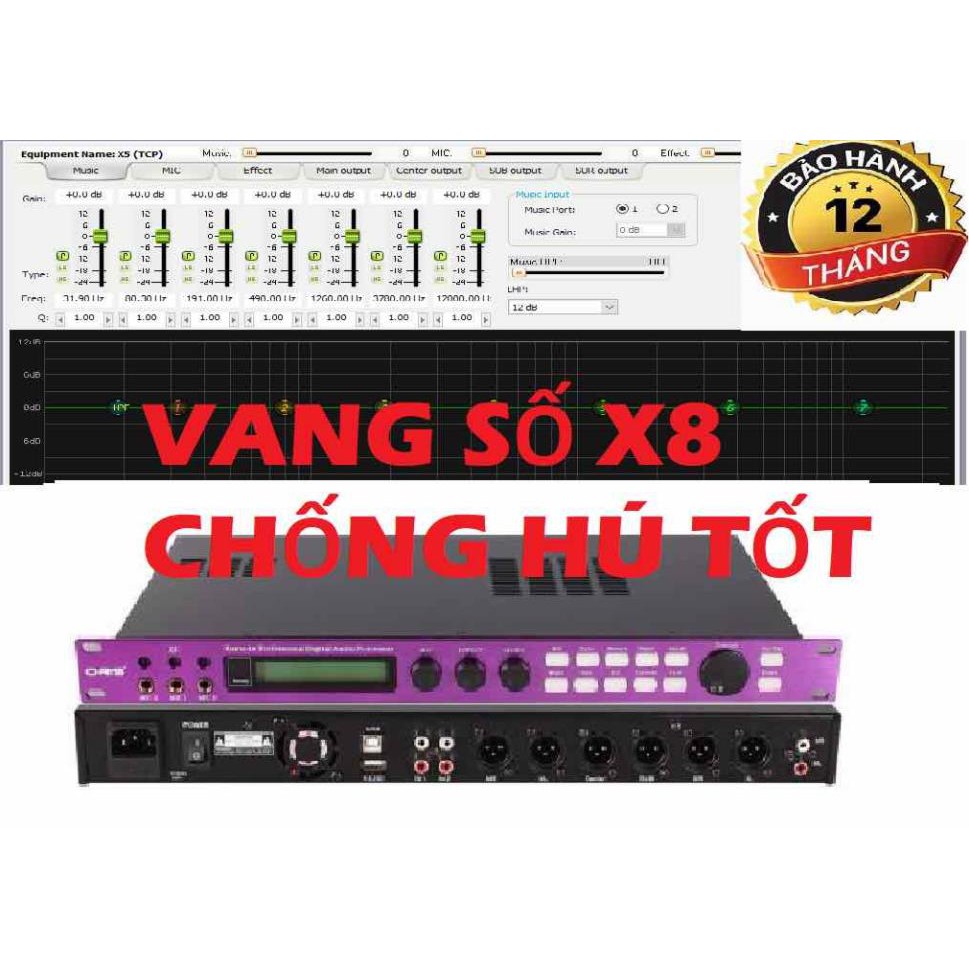 Vang số chống hú x8 x6 thiết bị karaoke chống hú micro vang so