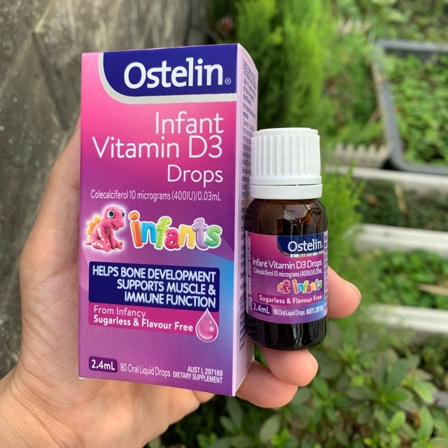 Ostelin Infant vitamin D3 Drops cho trẻ từ sơ sinh đến 12 tuổi