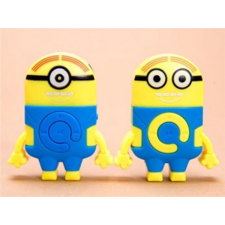 Máy Nghe Nhạc Mp3 Mini hoạt hình hình minion Hỗ Trợ Thẻ Nhớ Micro Sd Tf