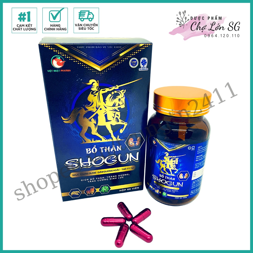 Viên uống bổ thận shogun giúp bổ thận tráng dương, tăng cường sinh lực  - Hộp 60 viên
