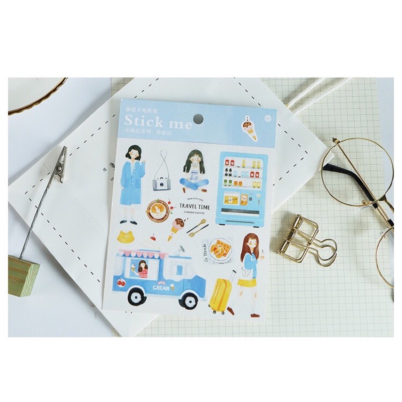 Sticker 1 tấm Happy day
