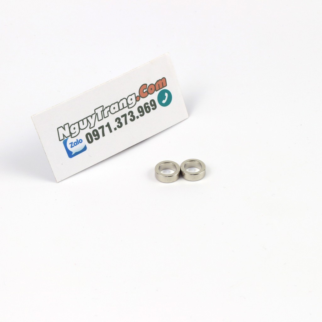 Bộ 2 viên nam châm cường lực hút mạnh đường kính trong phi 8mm 12mm 16mm