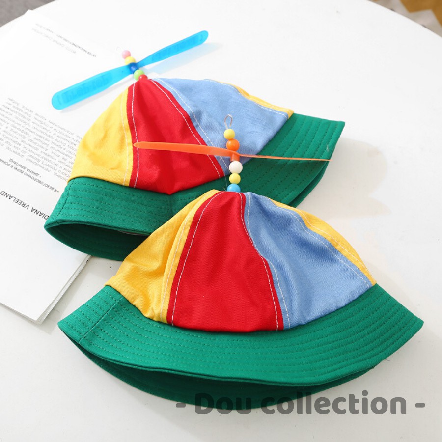 Mũ chong chóng unisex cho bé che nắng vải mềm mại phối nhiều màu dễ thương - Chất liệu Cotton - Mã NV024