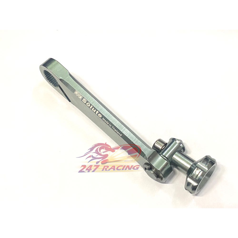 Pát thắng Nhôm CNC hàng Thái màu ĐEN gắn xe máy Wave,Dream,Sirius,Exciter...