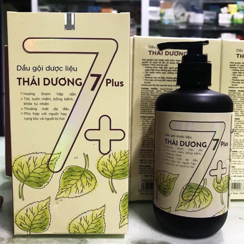 Dầu gội dược liệu Thái Dương 7 Plus - Chai 100ml / chai 250ml / chai 480ml