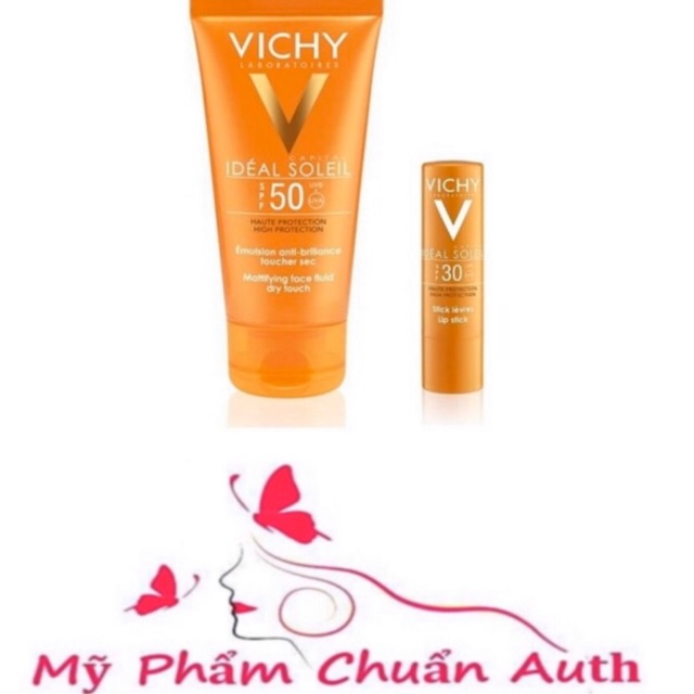 Set kem chống nắng Vichy Ldeal Soleil SPF50