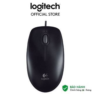 Chuột quang có dây Logitech B100 - Bảo Hành Chính Hãng 36 tháng