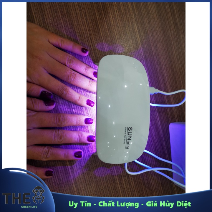 Đèn Uv Mini Sun 6 Bóng 6W Có Chân Đứng, Sấy Keo Uv, Sấy Móng Tay, Sấy Keo Dán Kính Uv ---Uy Tín - Chất Lượng - Giá