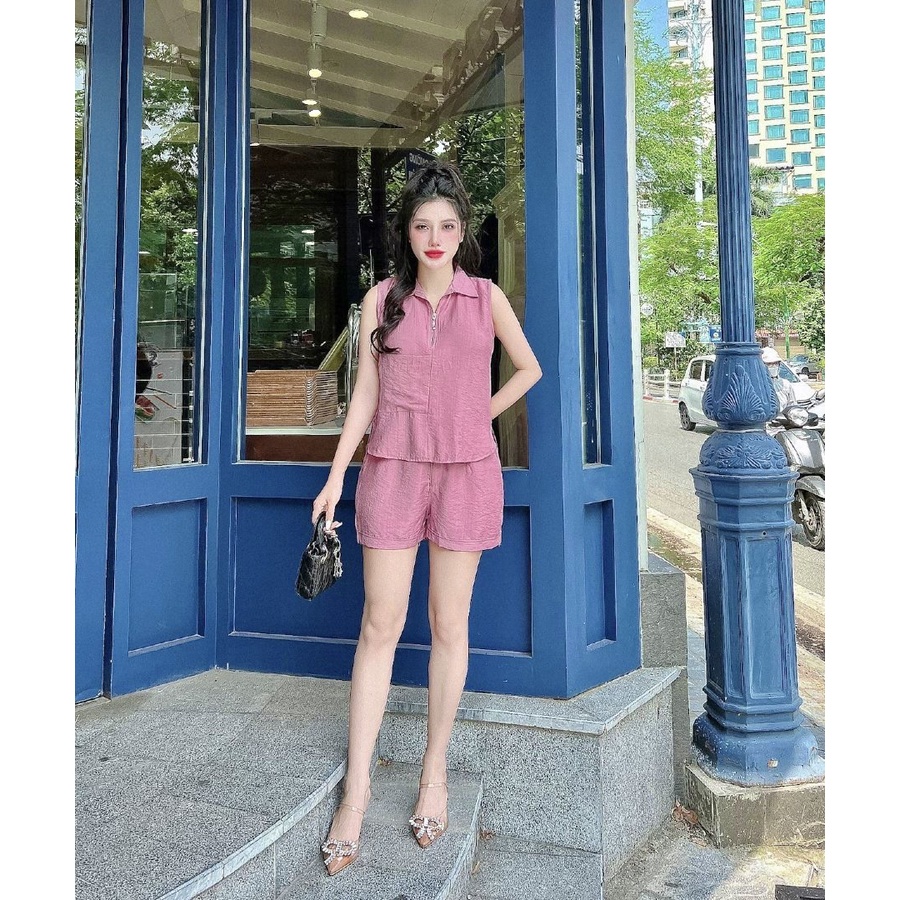 Set bộ dạo phố phối dây kéo SET001 – Lady Fashion