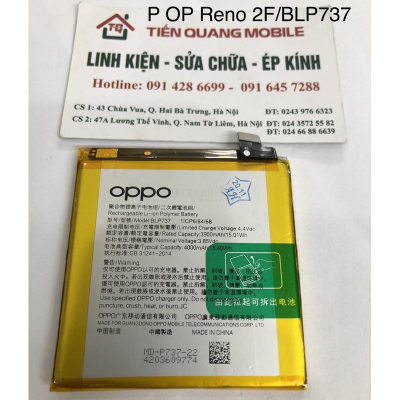 Pin Oppo Reno 2F/BLP737