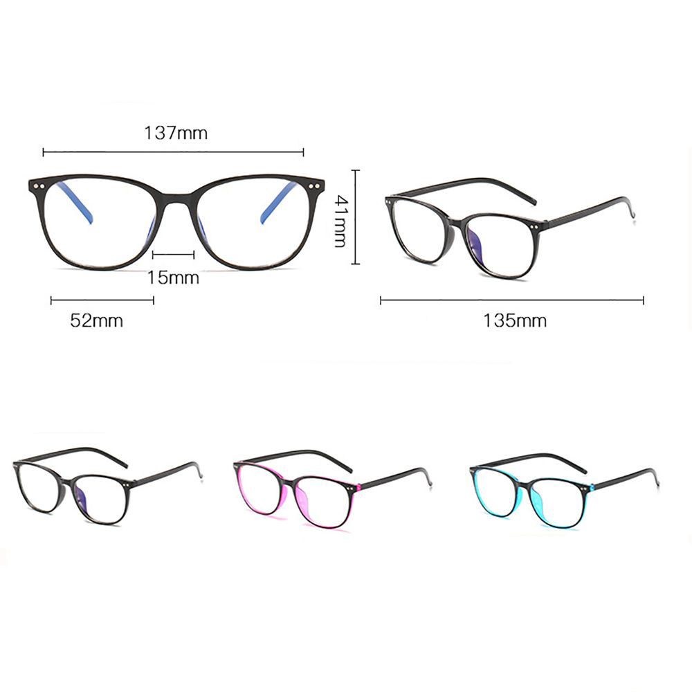 Mắt kính dùng máy tính quang học chống tia xanh dương gọng nhựa tròn thời trang cổ điển nhiều màu tùy chọn