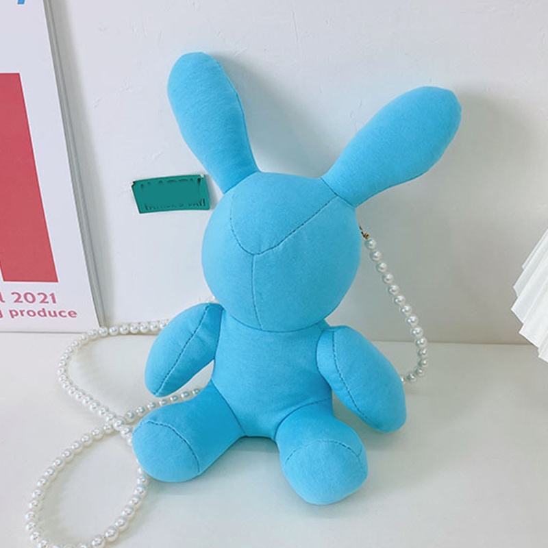 Túi Đeo Chéo Vai Hình Thỏ Bông Mềm Dễ Thương Dành Cho Bé Gái