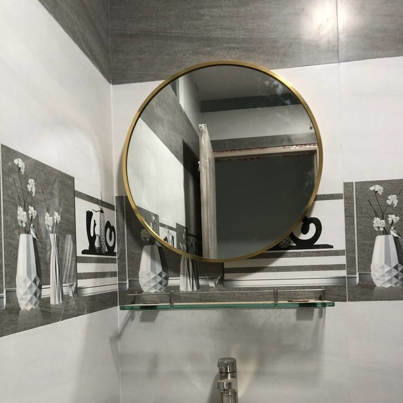 Gương Tròn Treo Tường Pioneer Khung Viền Nhôm D60 Cm Siêu Đẹp - Mã SP: PE195/PE196