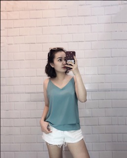 Áo 2 dây lụa tuyết siêu đẹp