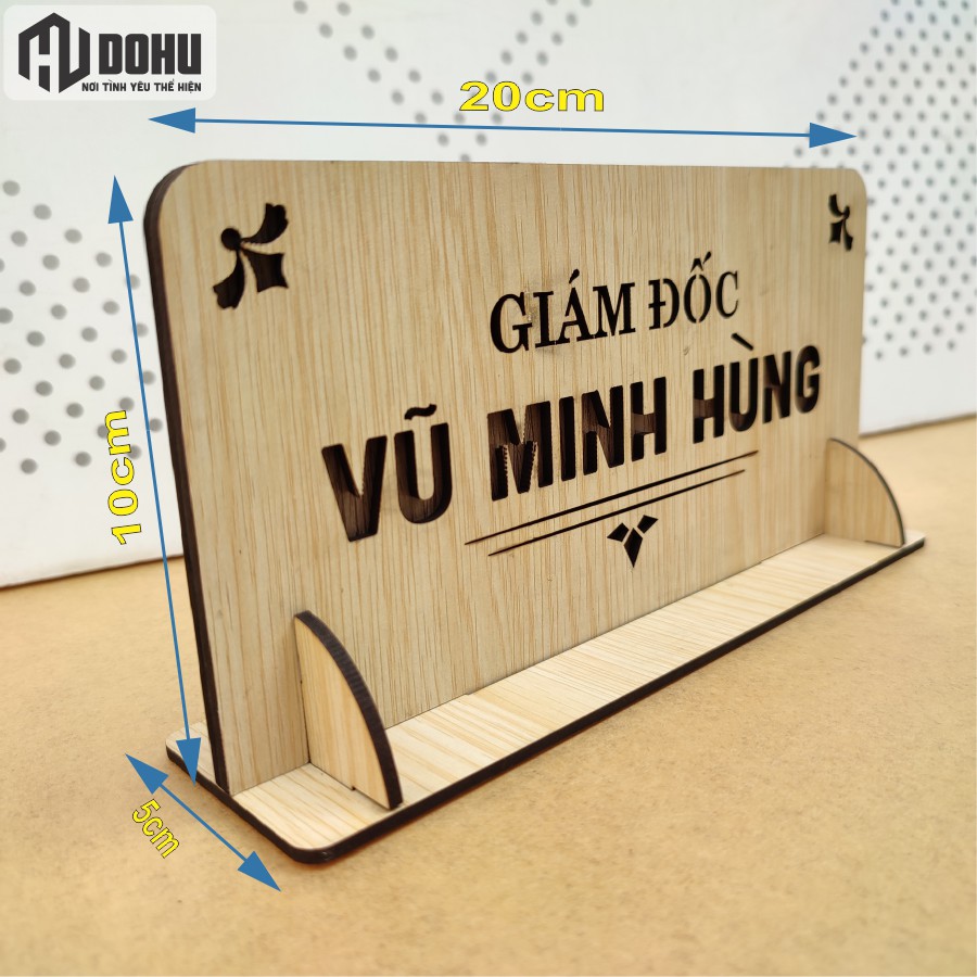 Bảng Tên Giám Đốc, Bảng chức danh, Biển chức danh Bằng Gỗ