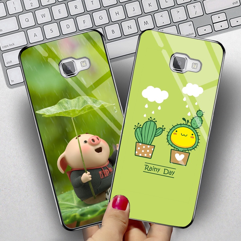 Ốp Samsung J7 PRIME mặt kính gương bóng