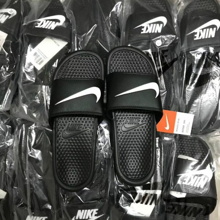 Dép Sandal Nike Unisex Màu Trắng Đen Thời Trang Cho Cặp Đôi