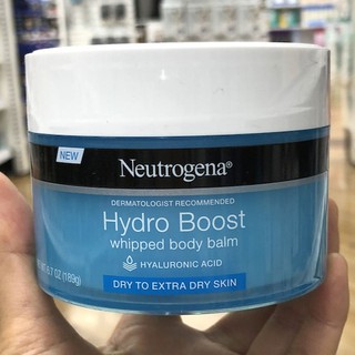 Kem dưỡng thể Neutrogena Hydro Boost Whipped Body Balm 189g - Chuẩn USA