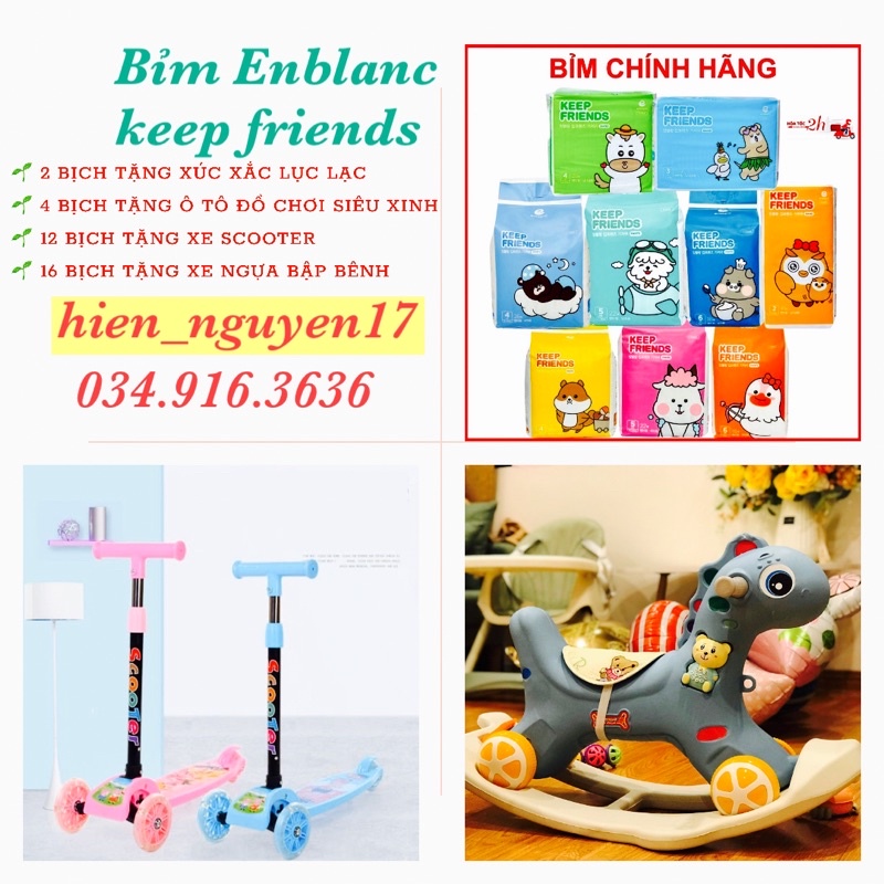 ⚡𝐅𝐑𝐄𝐄 𝐒𝐇𝐈𝐏⚡ Bỉm ENBLANC KEEP FRIENDS Hàn Quốc 💥𝐌𝐀̂̃𝐔 𝟐𝟎𝟐𝟏💥 Dán/Quần S40/M32/L28/XL24