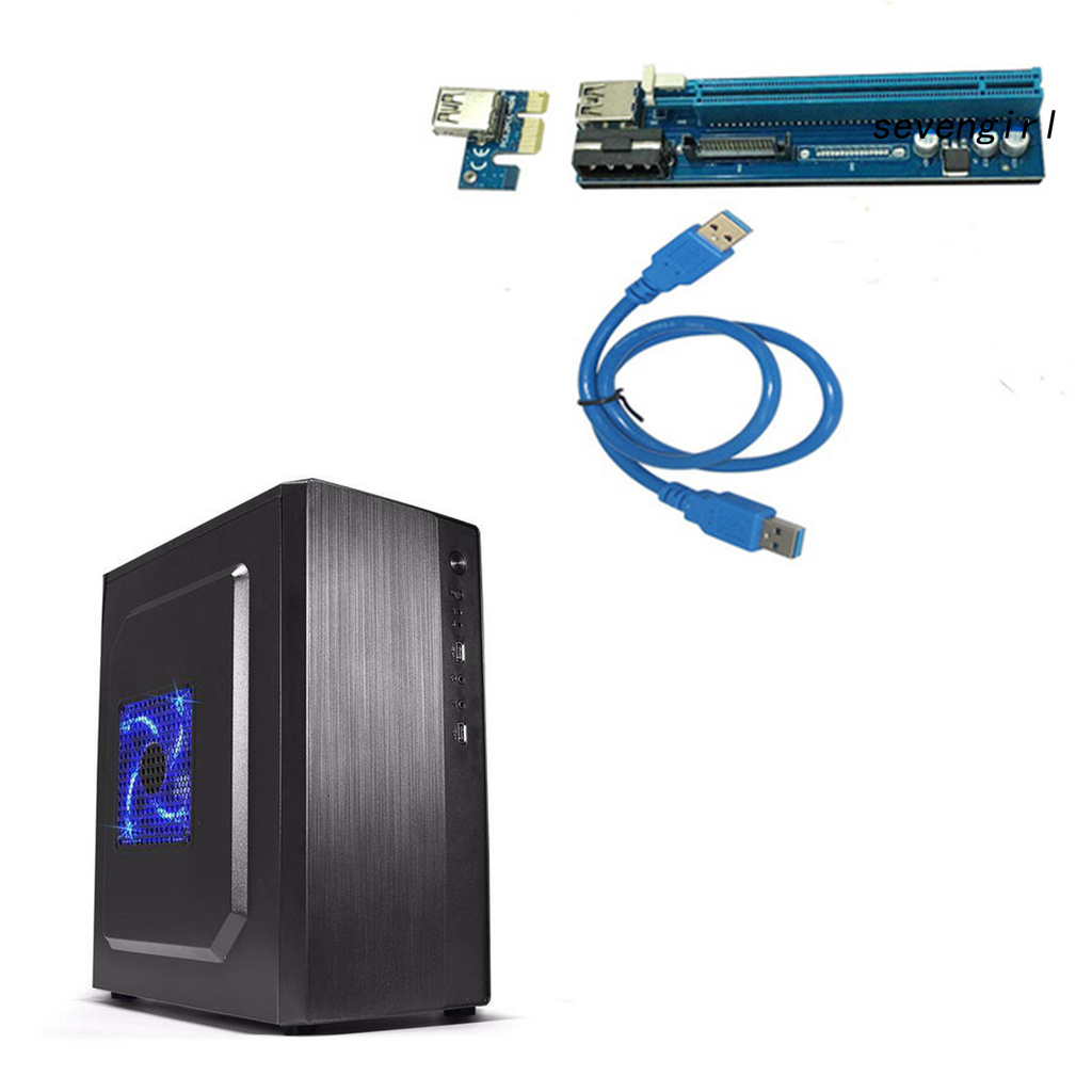 Cáp Chuyển Đổi Sev-Pe503 6pin / 4pin Sata 1x Sang 16x