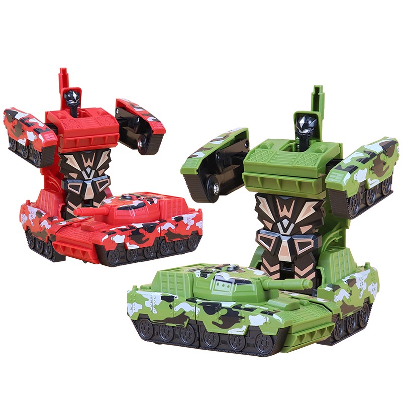 Đồ Chơi Trẻ Em Xe Tăng Mô Hình Biến Hóa Robot Dành Cho Bé