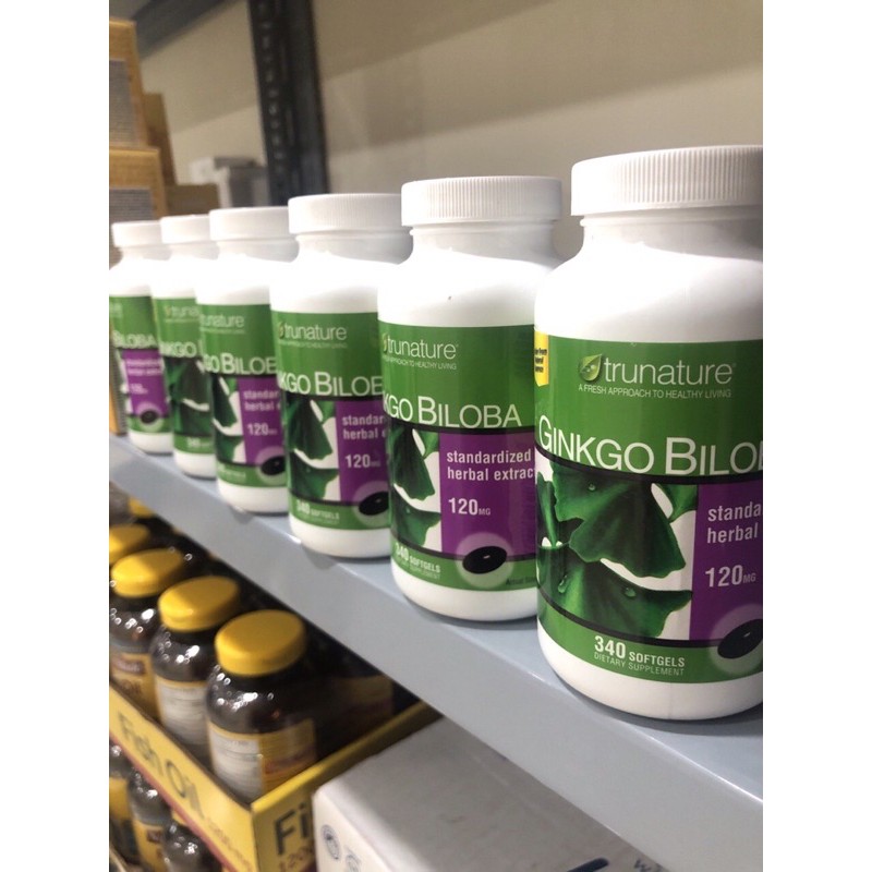 [ Ship nhanh + date xa] Mẫu mới 340 viên Ginkgo Biloba Trunature 120mg của Mỹ | BigBuy360 - bigbuy360.vn
