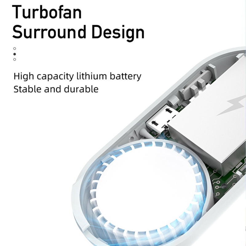 Quạt Làm Mát Có Thể Sạc Lại Tiện Dụng Cho Hoạt Động Ngoài Trời