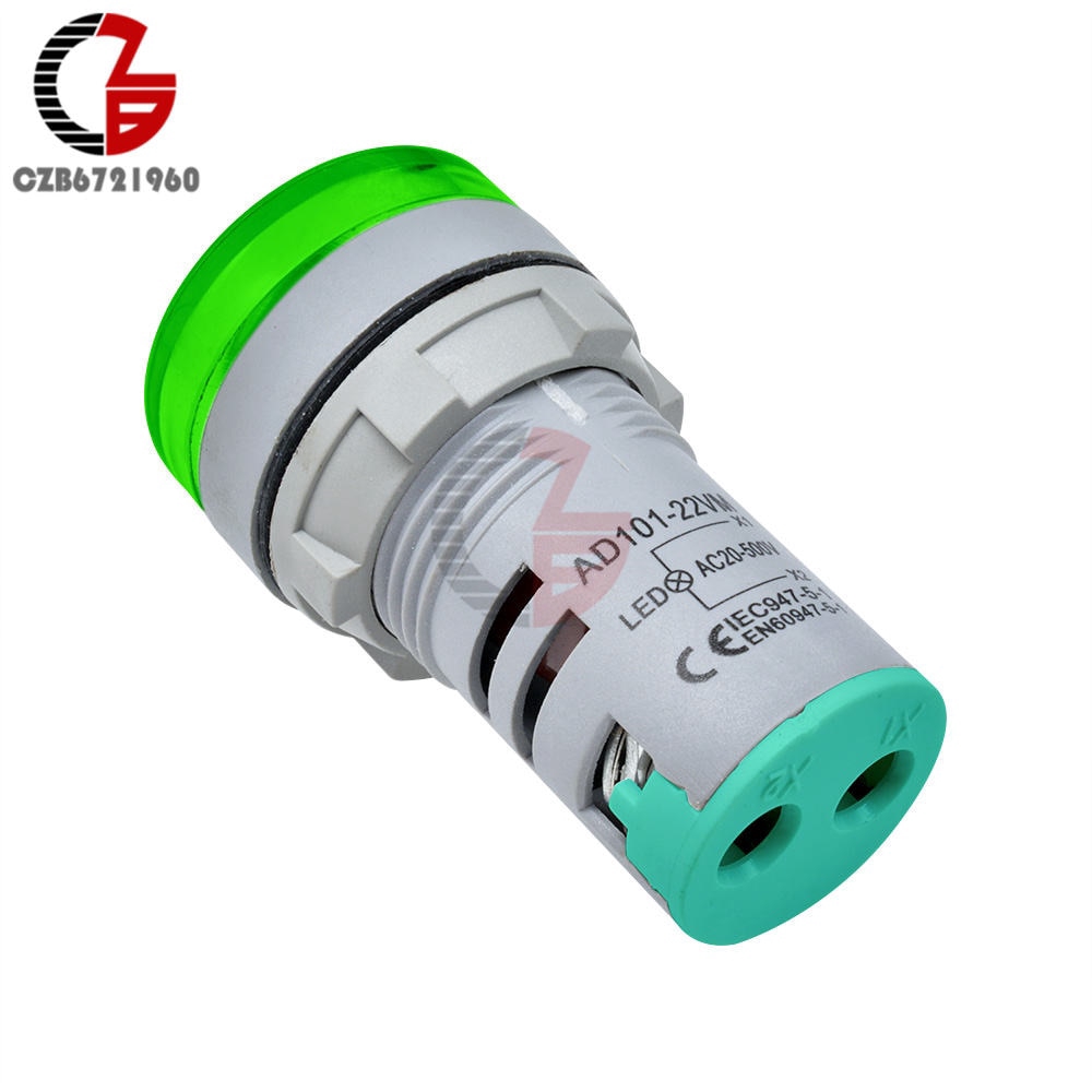 Đồng hồ vôn kế kỹ thuật số đo điện áp dòng điện kiểu vuông tròn 110V 220V 10A 20A AC 50-500V 0-100A