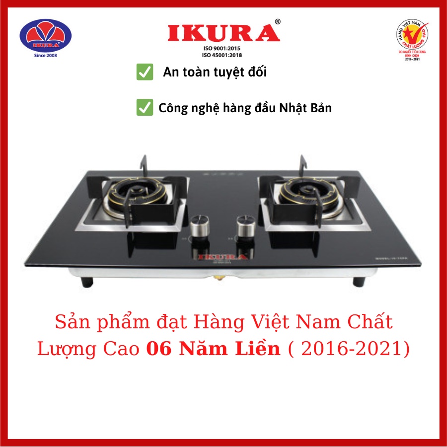 Bếp âm đầu đốt bằng đồng bếp gas âm IKURA - 7GPA