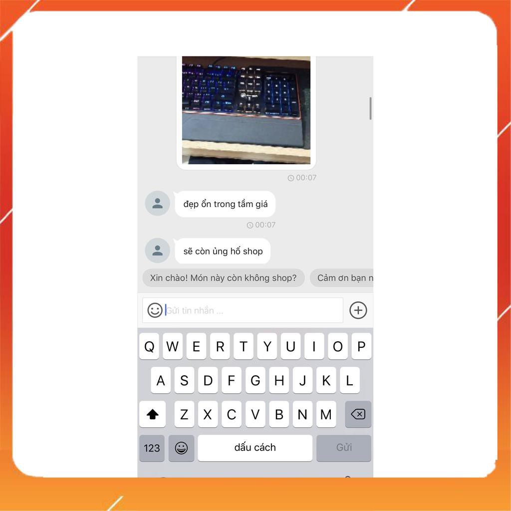 Bàn phím cơ Gaming E-DRA EK300 - Chống nước - Có kê tay - Led 7 màu - BH 24 tháng
