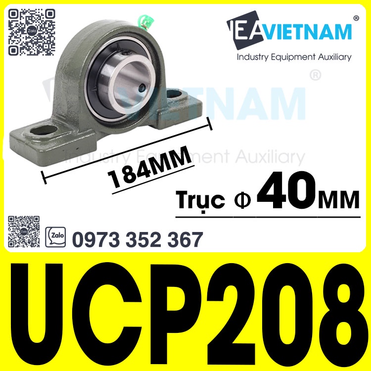 Gối đỡ vòng bi UCP 203 204 205 206 207 208 209 210 211 212 213 214 215 216 217 218 Gỗi đỡ trục 17 20 25 30 35 40 45 50