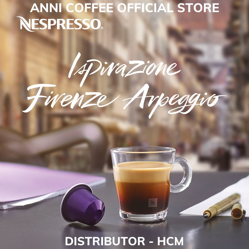 Cà Phê Viên Nén NESPRESSO Chính Hãng Dòng Arpeggio Độ Mạnh 09, New Date 2021, Hộp 10 Viên, NPP Anni Store