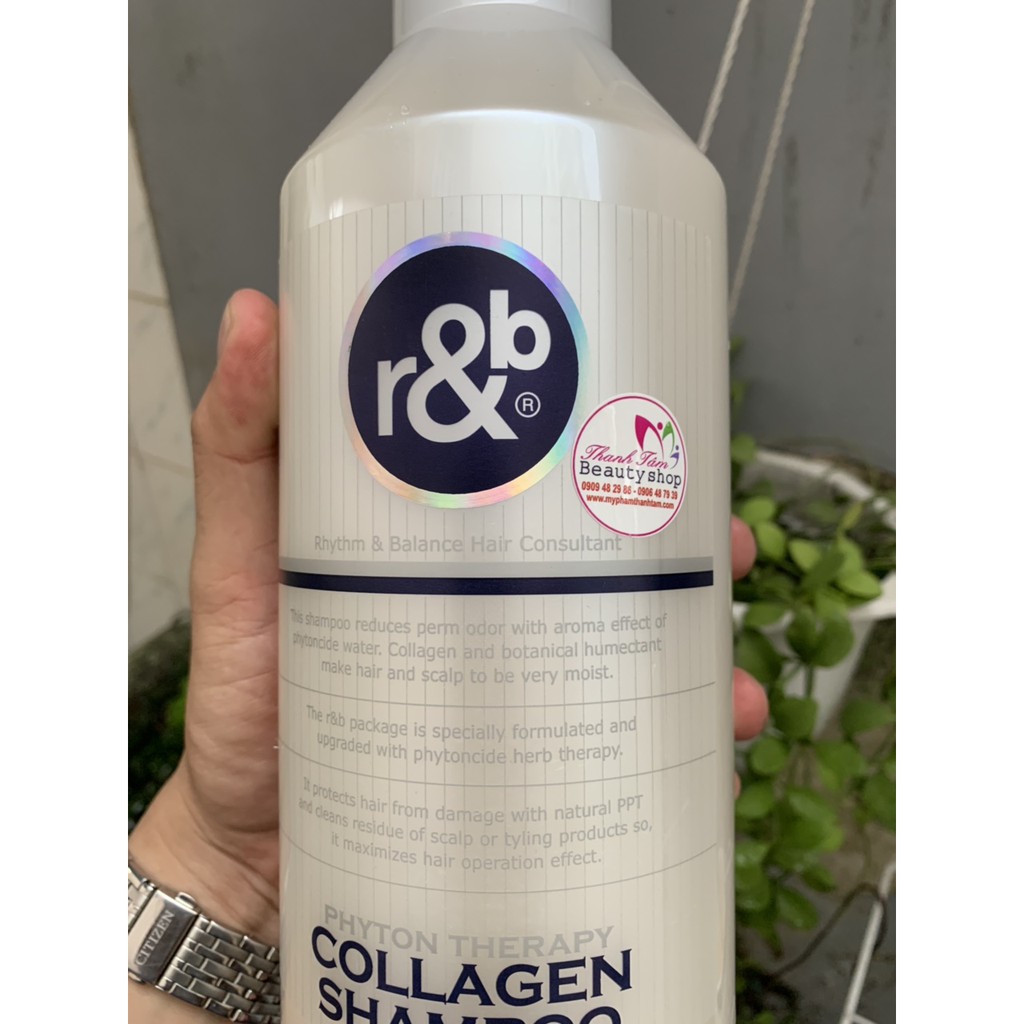 Dầu gội ngăn rụng tóc R&amp;B Collagen Shampoo 1500ml ( Hàn Quốc)