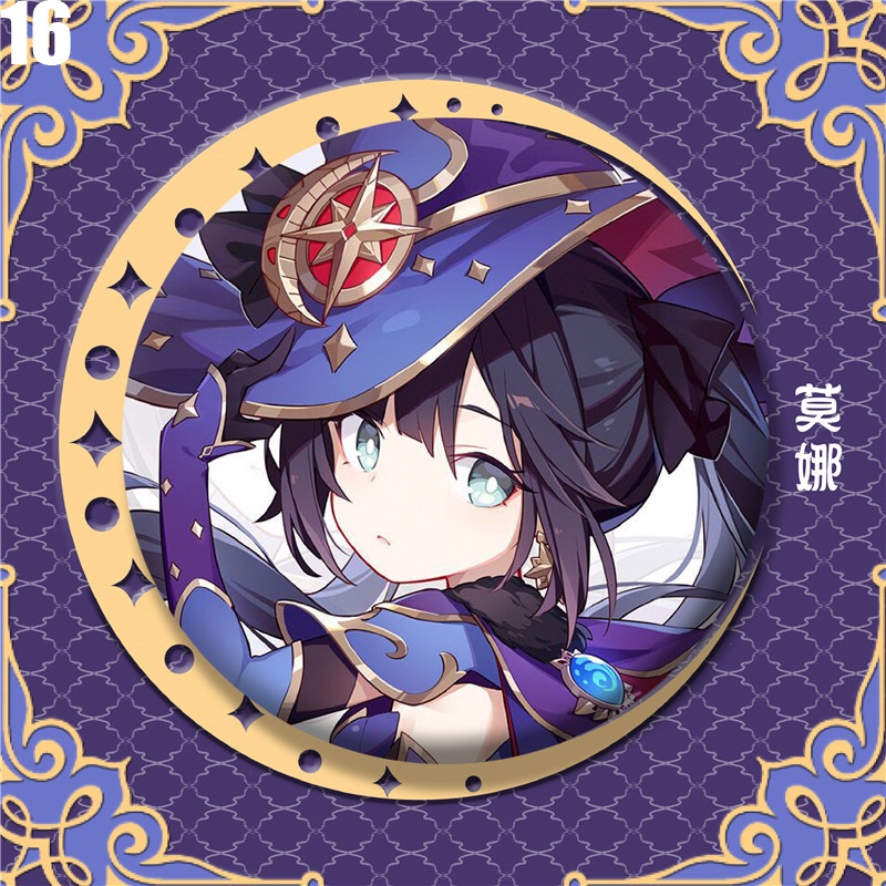 Huy Hiệu Va Chạm Nahida Nilou Hutao Xiao Zhongli Genshin