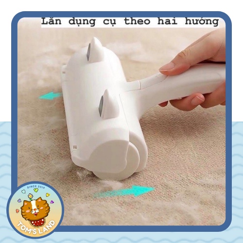 Cây lăn lông chó mèo - Lăn tĩnh điện hút lông thú cưng làm sạch giường chăn đệm